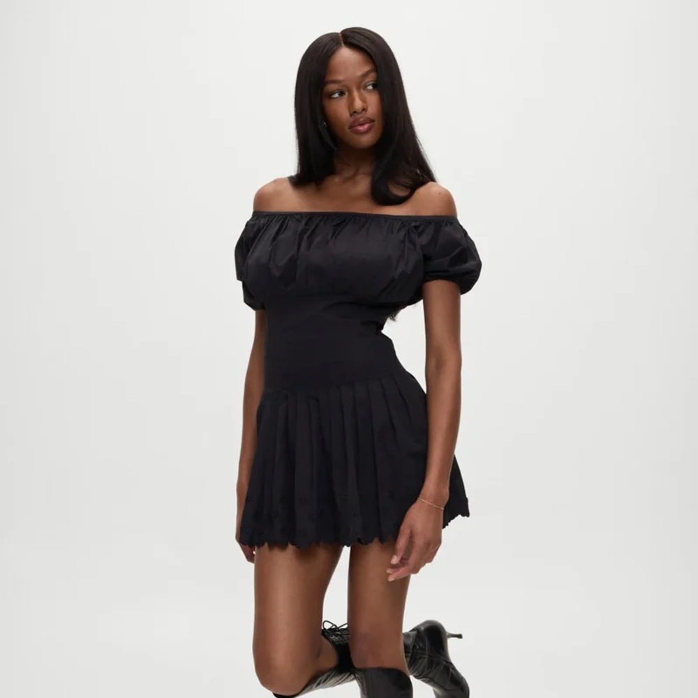 Frankie’s Bikinis Sadie Embroidered Mini Dress | Size Large